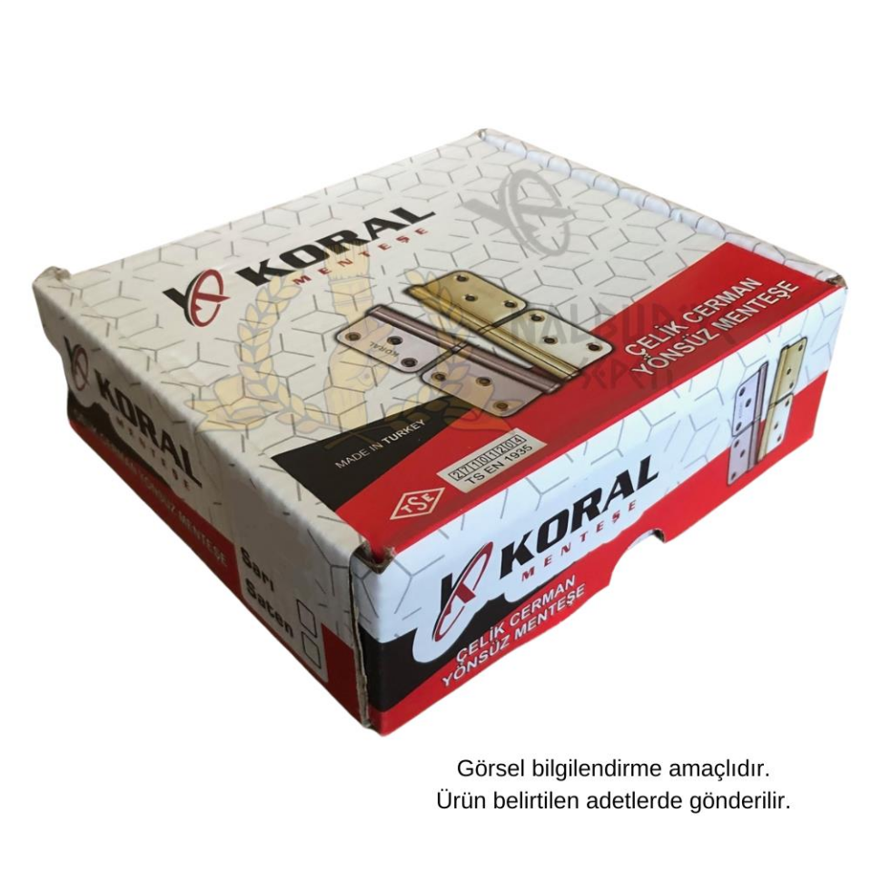 Koral Çelik Cerman Yönsüz Menteşe Saten 12 cm. - 2 Adet