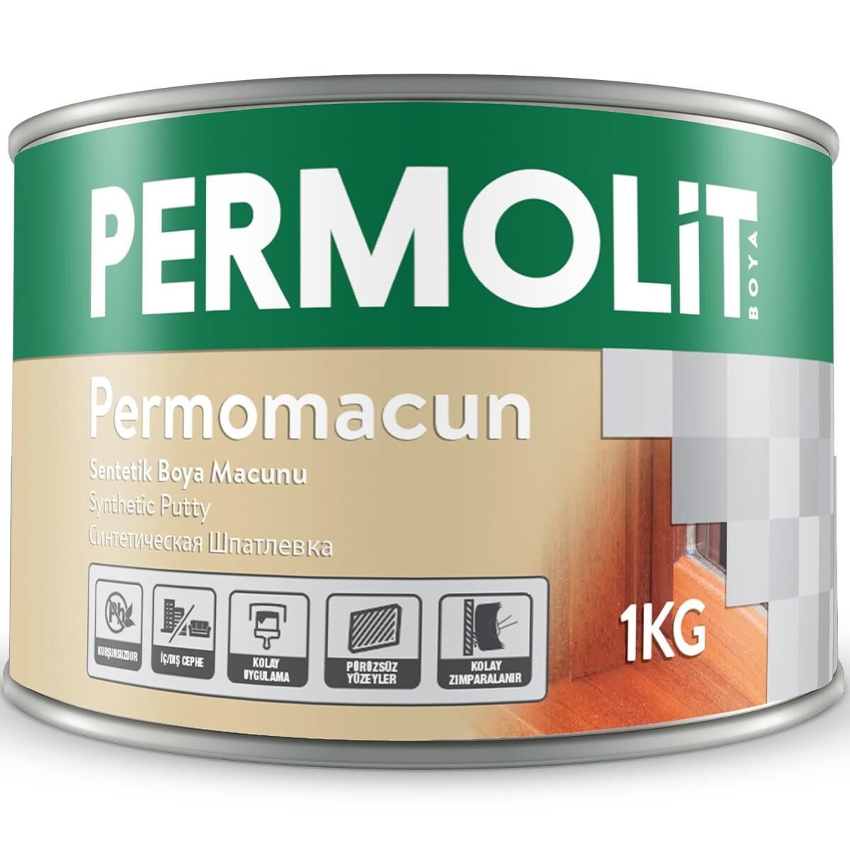 Permolit Suya Dayanıklı Sentetik Boya Macunu 3 Kg.