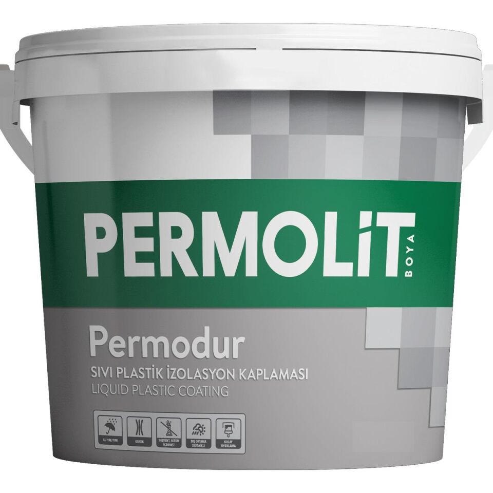 Permolit Permodur Sıvı Plastik İzolasyon Kaplama BEYAZ 1 Kg.