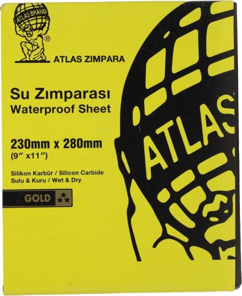 Atlas 188 Su Zımparası 1000 Kum - 10 Adet