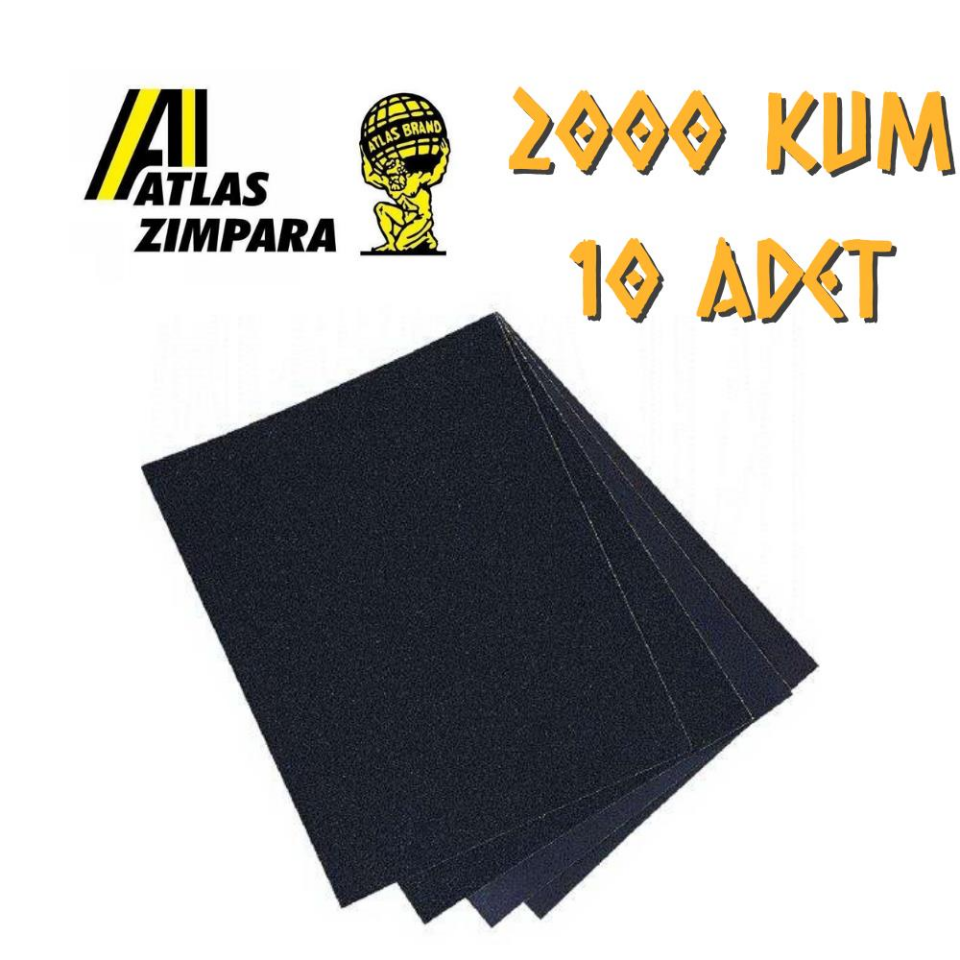 Atlas 188 Su Zımparası 2000 Kum - 10 Adet