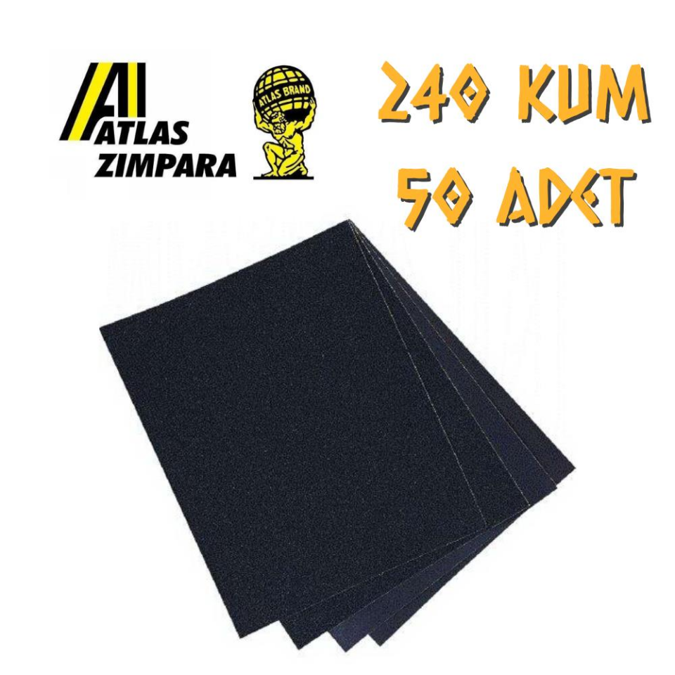 Atlas 188 Su Zımparası 240 Kum - 50 Adet