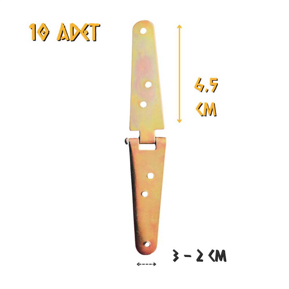 Koral Çift Kuyruklu Menteşe No: 900-3 - 6.5 cm. - 10 Adet