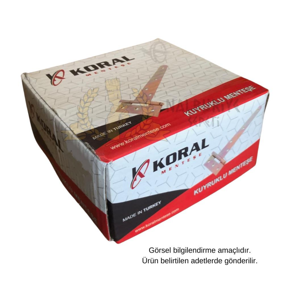 Koral Çift Kuyruklu Menteşe No: 900-4 - 9 cm. - 10 Adet