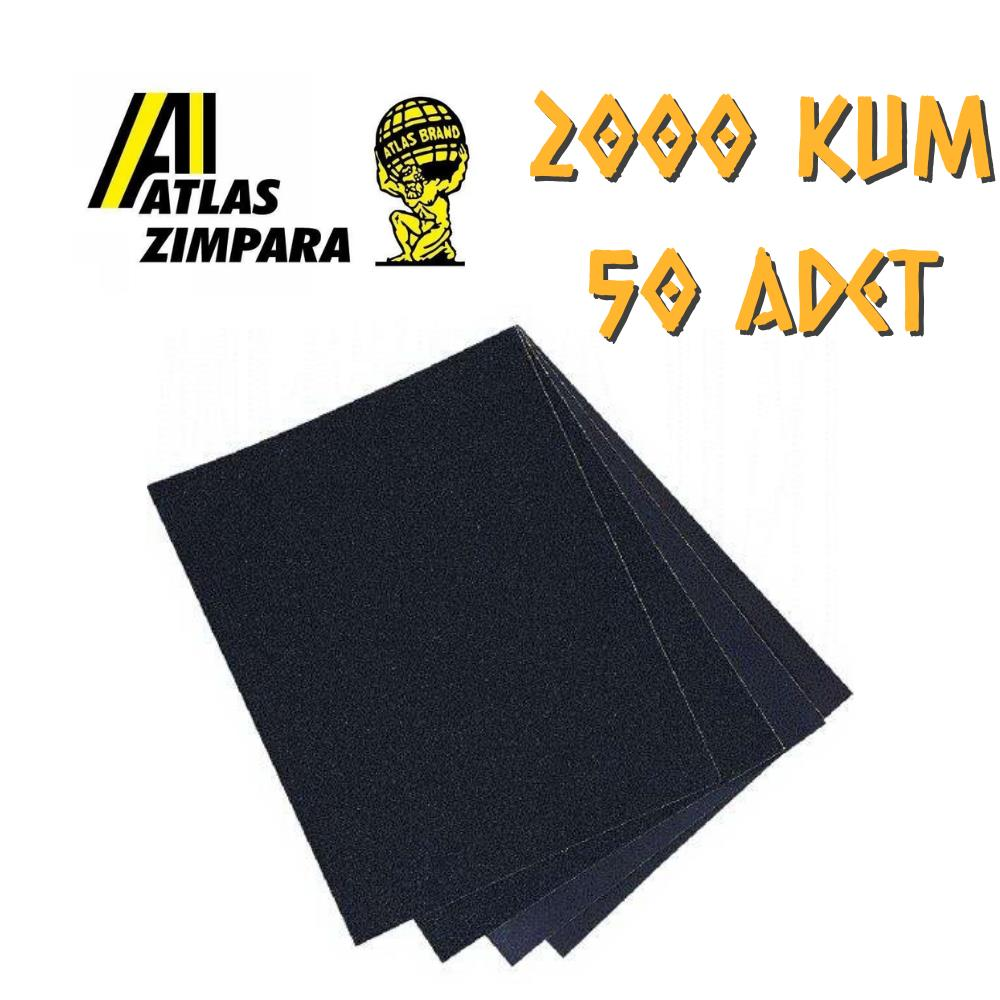 Atlas 188 Su Zımparası 2000 Kum - 50 Adet