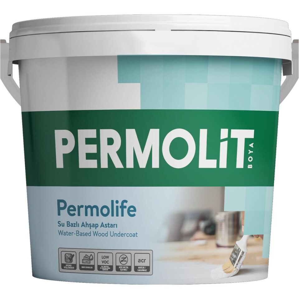 Permolit Permolife Su Bazlı Ahşap Astarı - ŞEFFAF - 0.75 Lt.