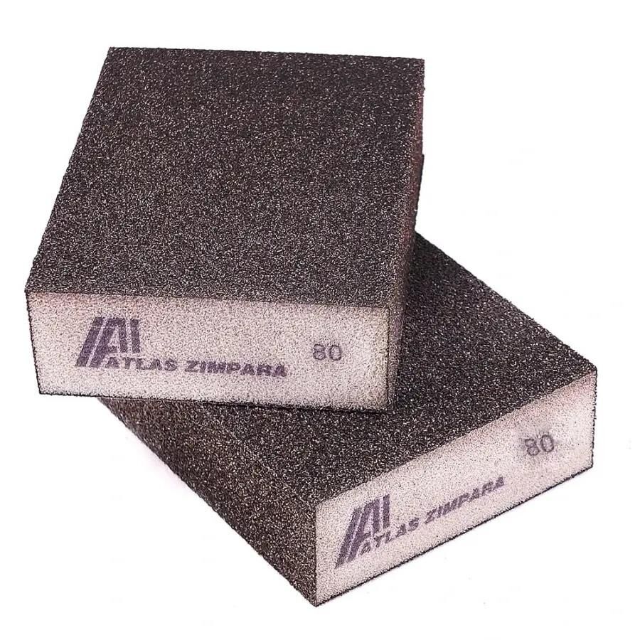 Atlas Sünger Zımpara - Kalın 4 Taraflı - 60 Kum - 1 Adet