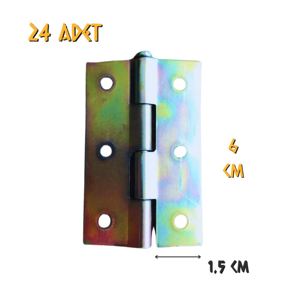 Koral Yaprak Menteşe No: 2.5 - 6 cm. - 24 Adet