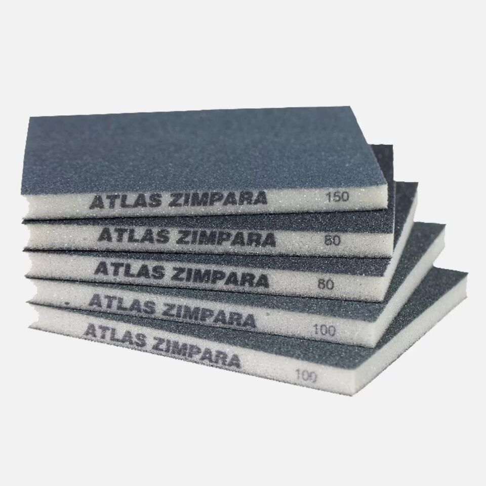 Atlas Sünger Zımpara - İnce 2 taraflı - 220 Kum - 5 Adet