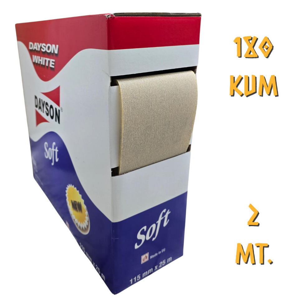 Dayson Soft Sünger Zımpara 115 mm. - 2 mt. - 180 Kum