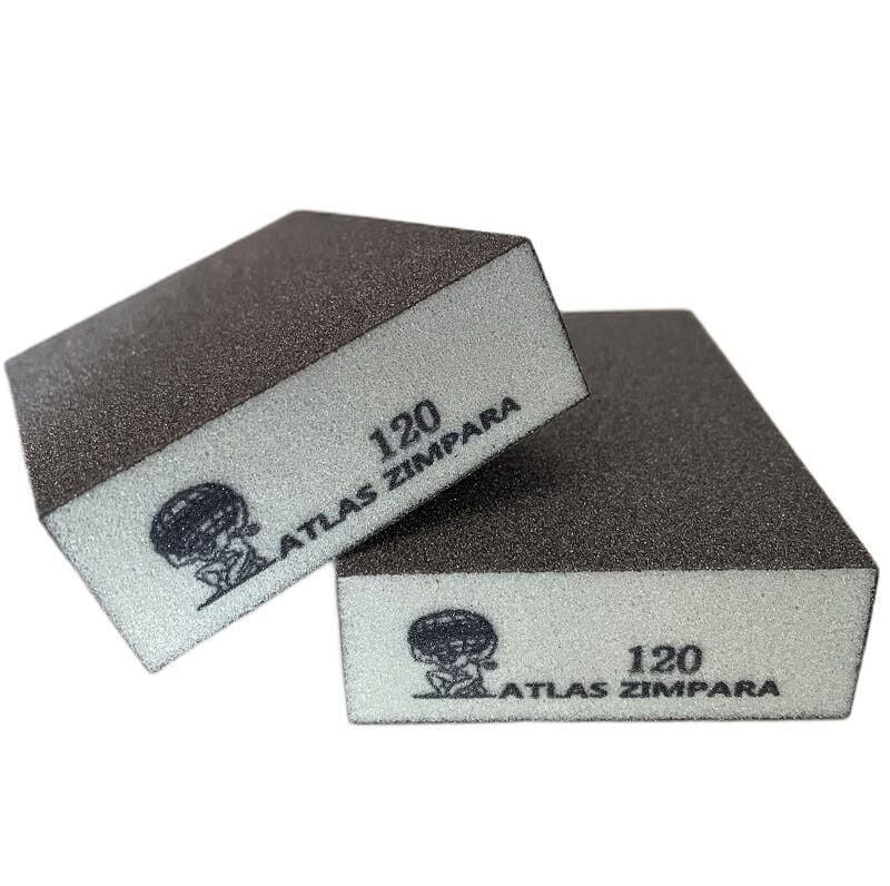 Atlas Sünger Zımpara - Kalın 4 Taraflı - 60 Kum - 5 Adet