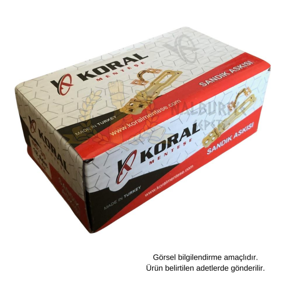 Koral Sandık Askısı No: 25 - 6 cm. - 1 Adet