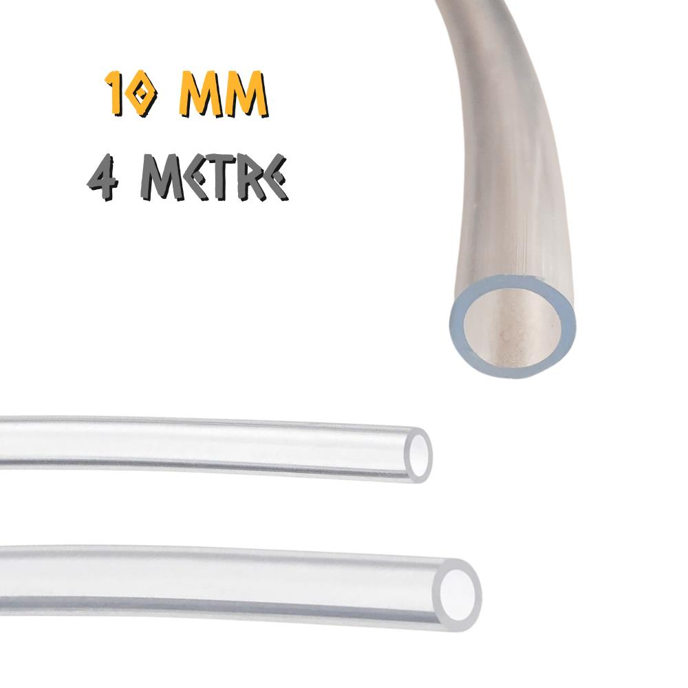 Güneş Milimetrik Terazi Hortumu Şeffaf 10 mm. - 4 Metre