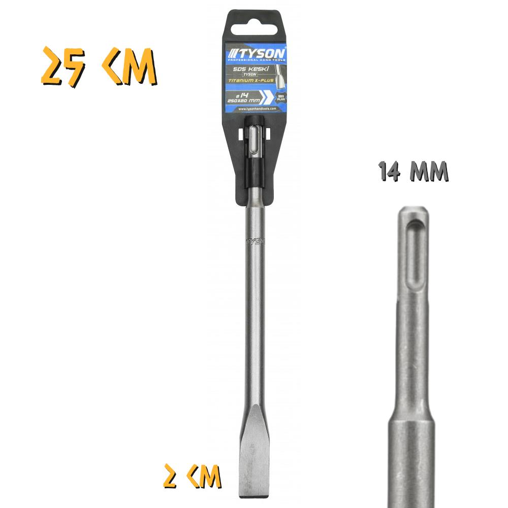 Kupa Tyson SDS Plus Keski - 14x250x20 mm.