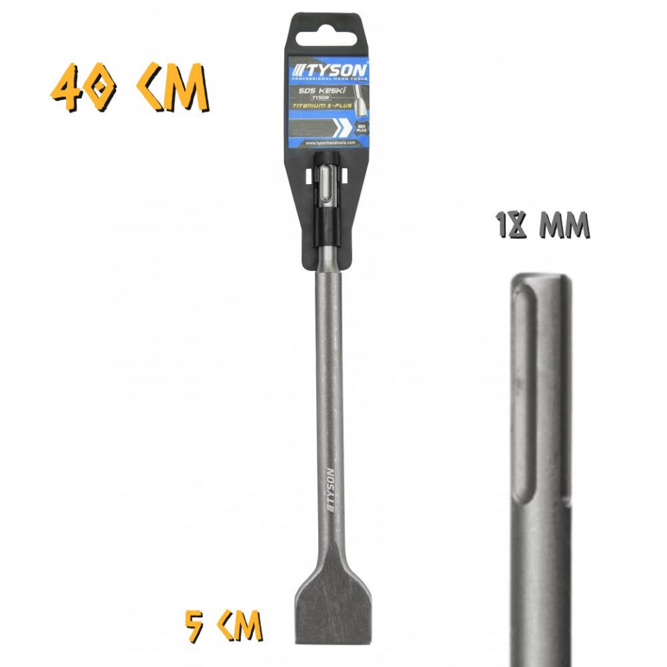 Kupa Tyson SDS Max Geniş Keski - 18x400x50 mm.