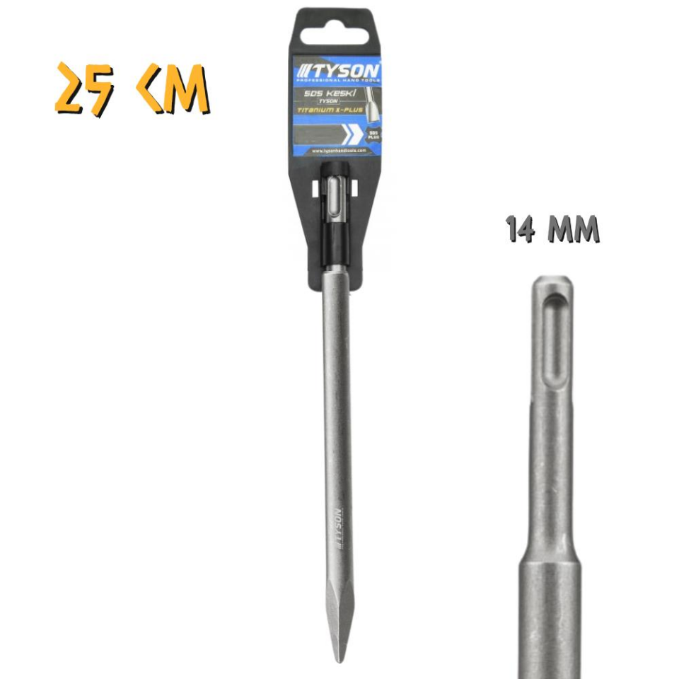 Kupa Tyson SDS Plus Sivri Uçlu Murç - 14x250 mm.