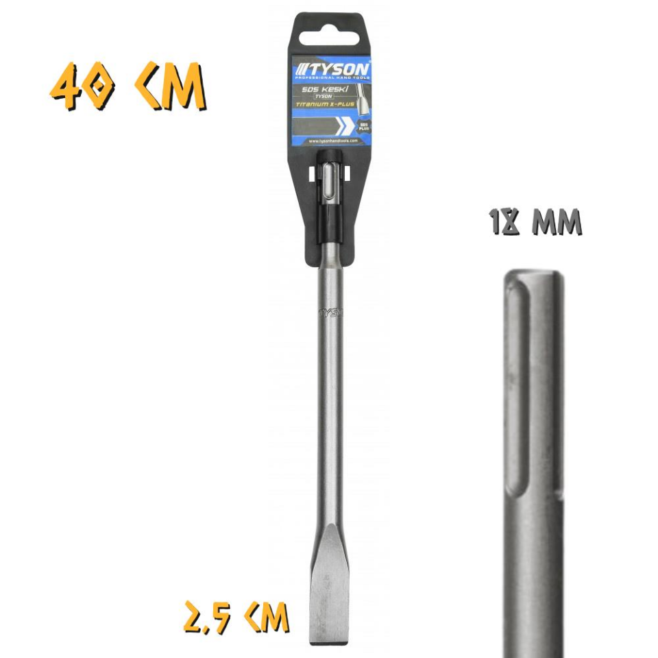 Kupa Tyson SDS Max Keski - 18x400x25 mm.