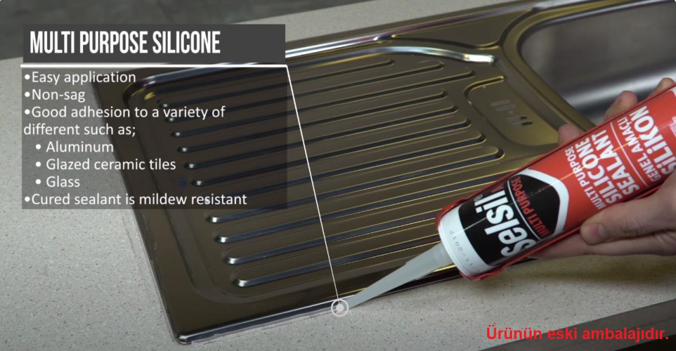 Selsil Genel Amaçlı Silikon ANTRASİT GRİ 322 gr. - 1 Adet