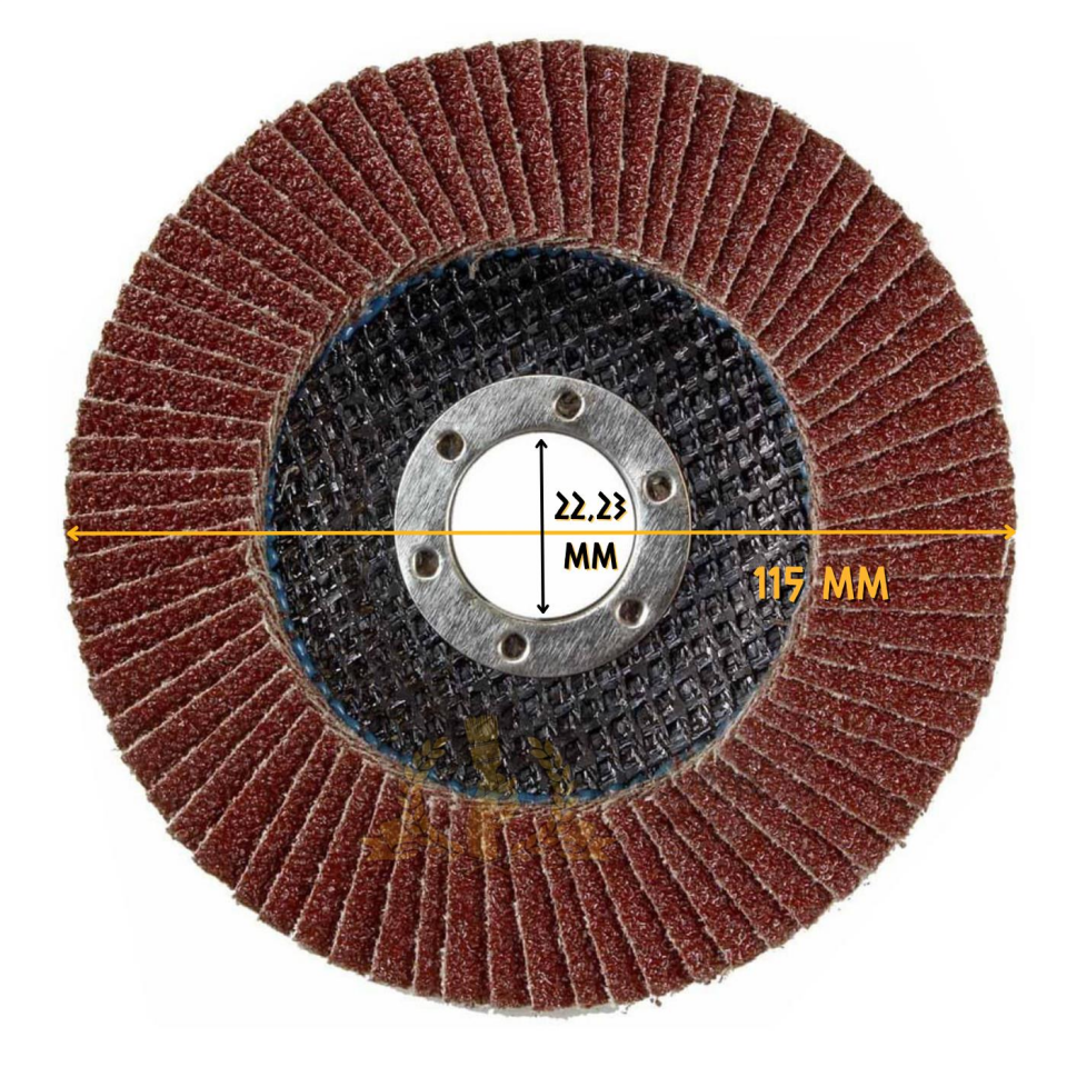 Atlas Katlı Flap Disk Yuvarlak Zımpara 115 mm - P60 Kum - 10 Adet
