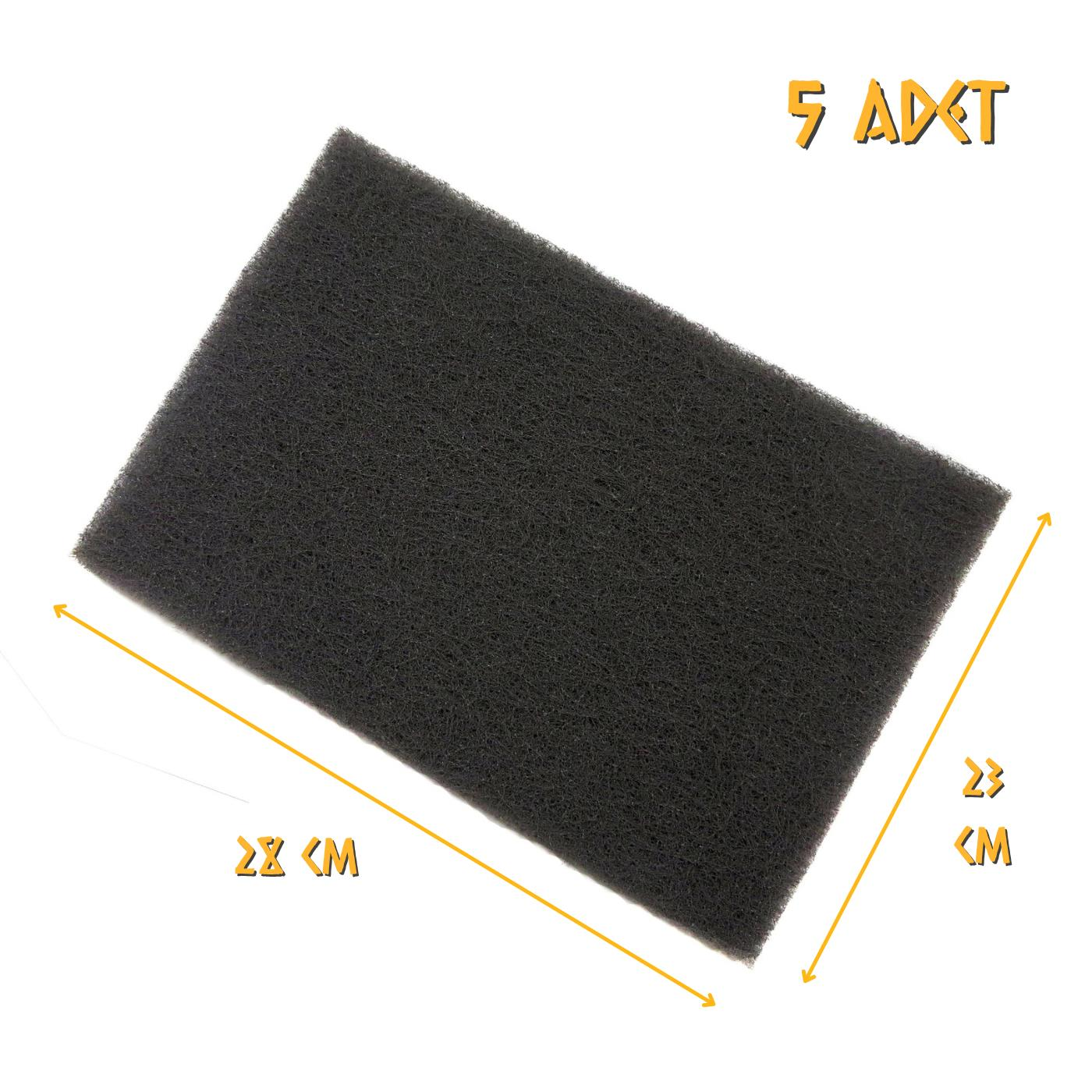 Atlas Brite Keçe Zımpara 230 x 280 mm, - Siyah - 5 Adet
