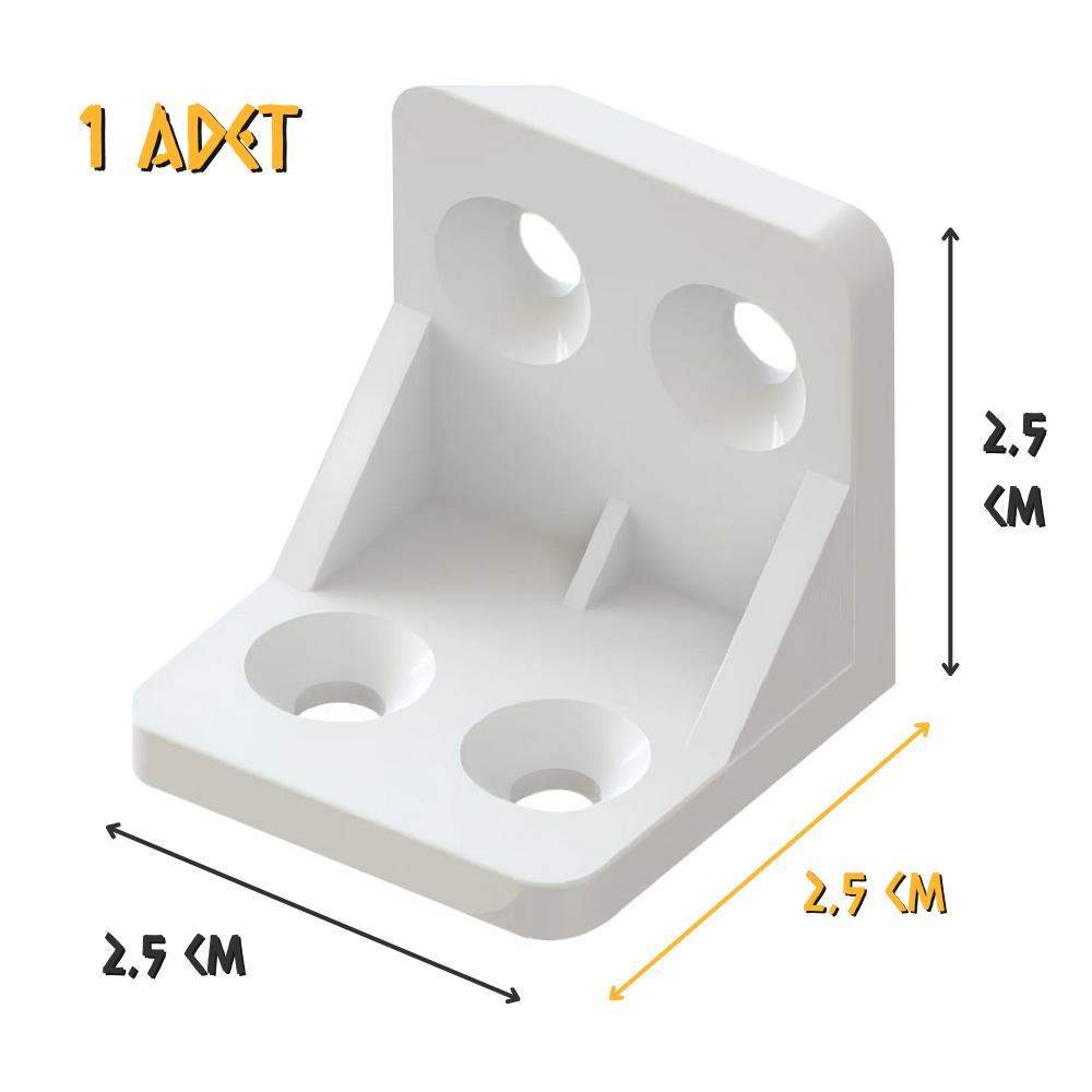 Koral Plastik Köşe Bağlantı L Ayak Büyük - 1 Adet