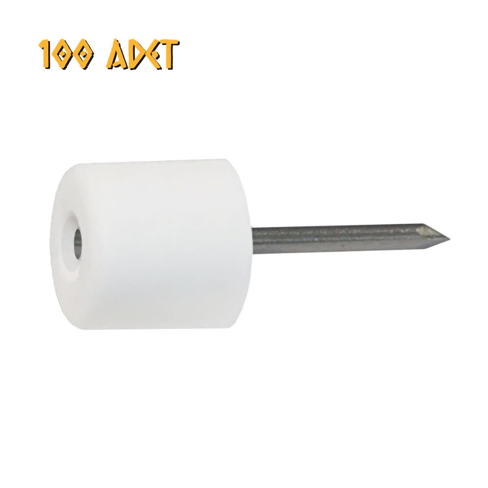 Koral Çivili Raf Pimi Standart Beyaz - 100 Adet