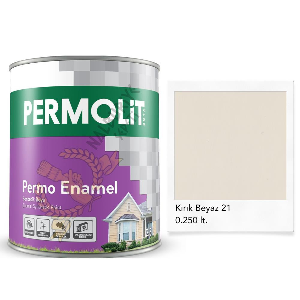 Permolit Enamel Sentetik Yağlı Boya KIRIK BEYAZ 0.250 Lt.