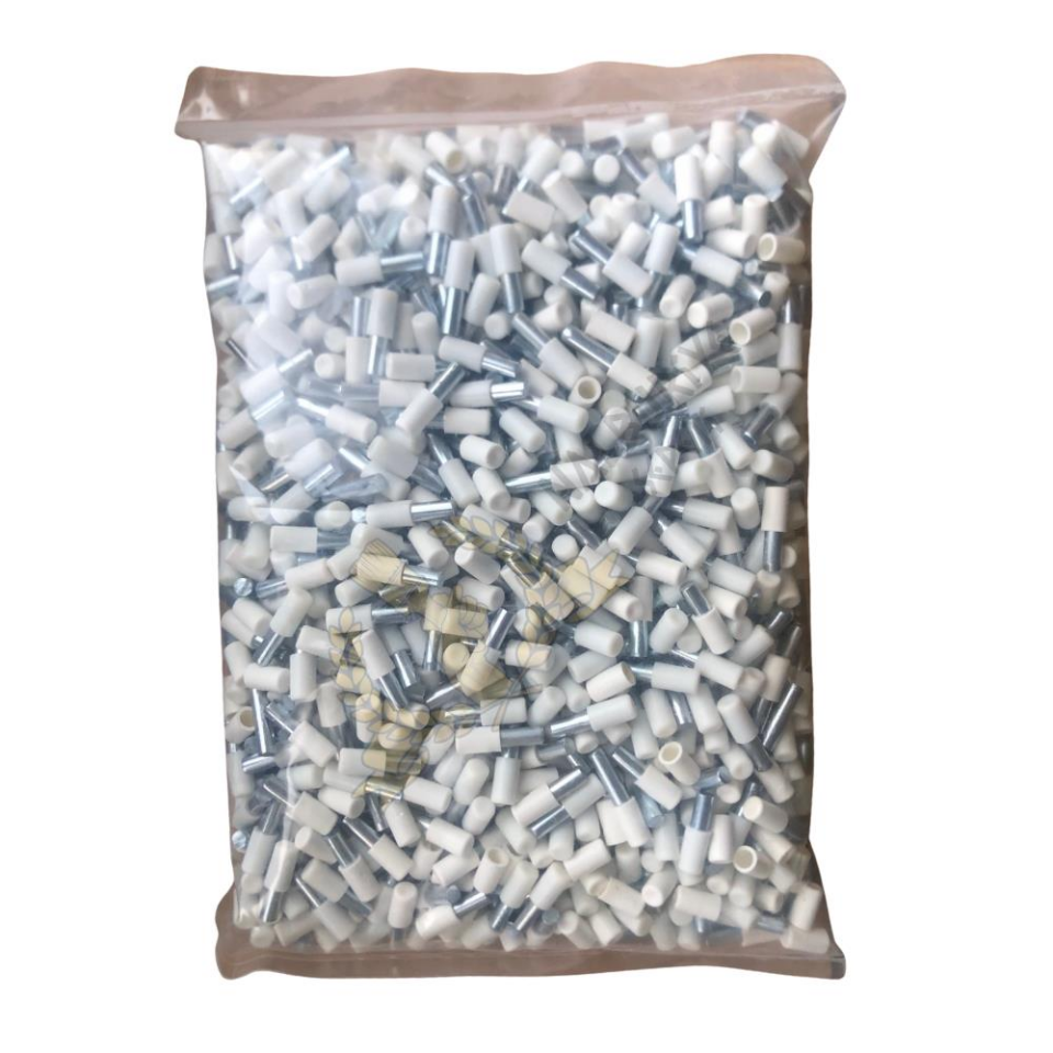 Koral Plastik Başlı Metal Raf Pimi Beyaz - 1000 Adet