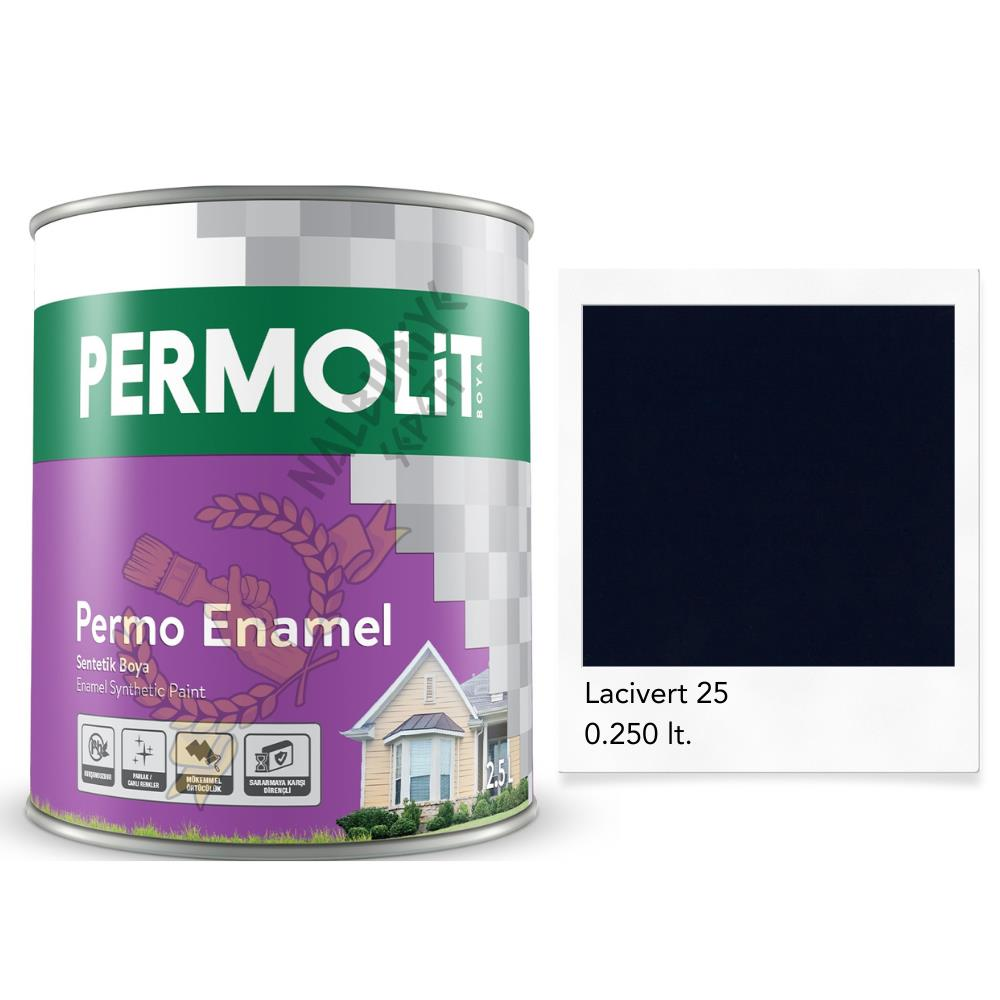 Permolit Enamel Sentetik Yağlı Boya LACİVERT 0.250 Lt.