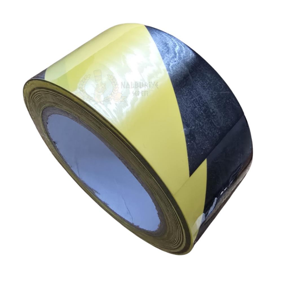 VodaSeal Sarı Siyah Uyarı İkaz PVC İşaretleme Bandı - 50 mm x 30 mt.
