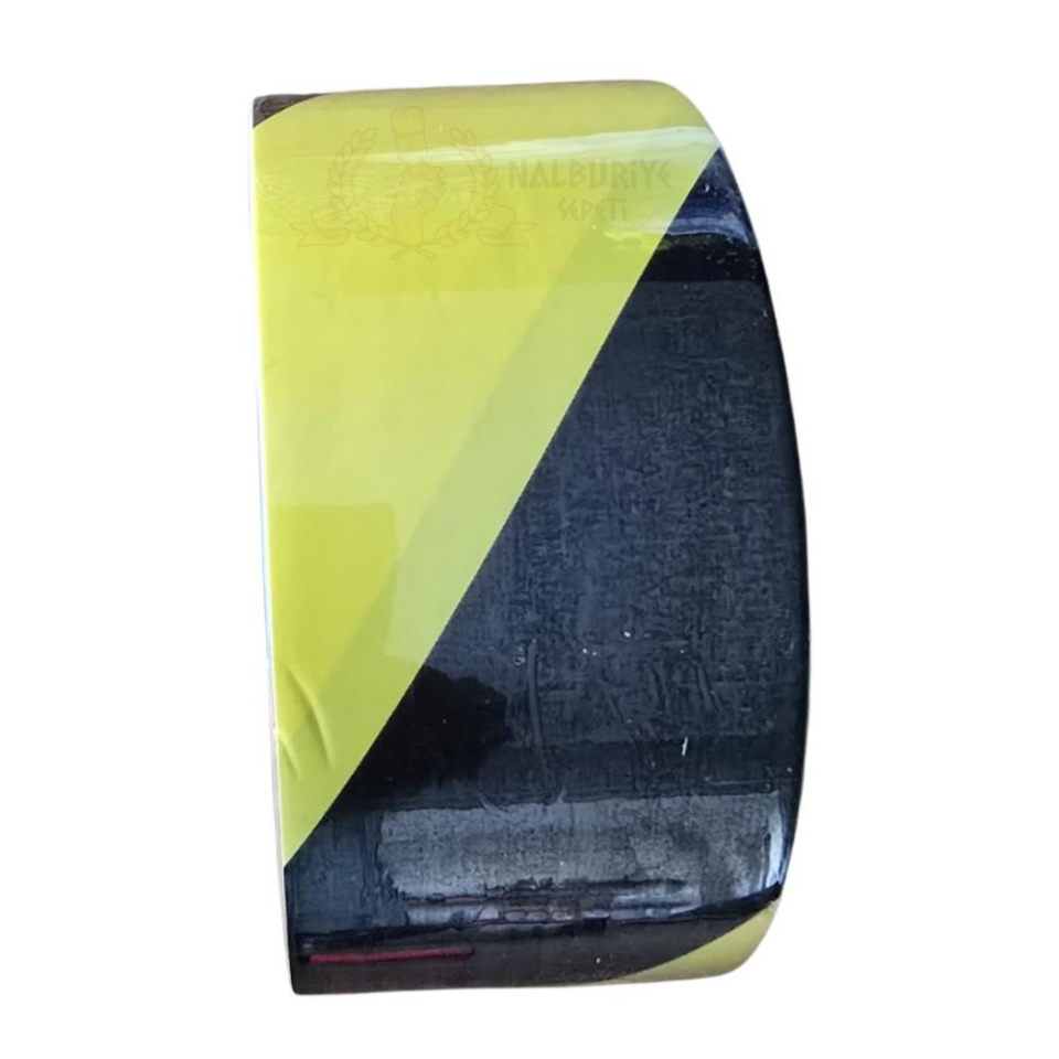VodaSeal Sarı Siyah Uyarı İkaz PVC İşaretleme Bandı - 50 mm x 30 mt.