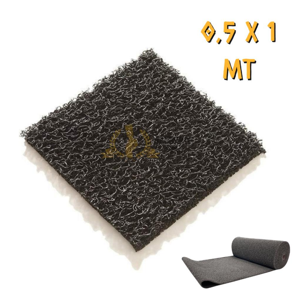 WalkMats Thin Anti-Statik Kıvırcık Paspas Gri - 1 x 0.5 mt.