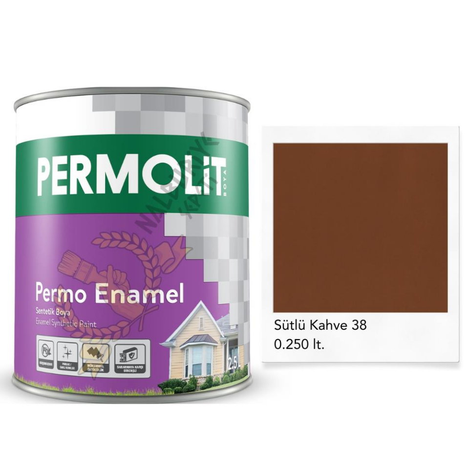 Permolit Enamel Sentetik Yağlı Boya SÜTLÜ KAHVE 0.250 Lt.
