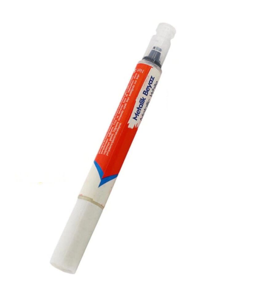 VodaSeal Fırça Uçlu Oto Rötuş Kalemi 5 ml. - Metalik Beyaz