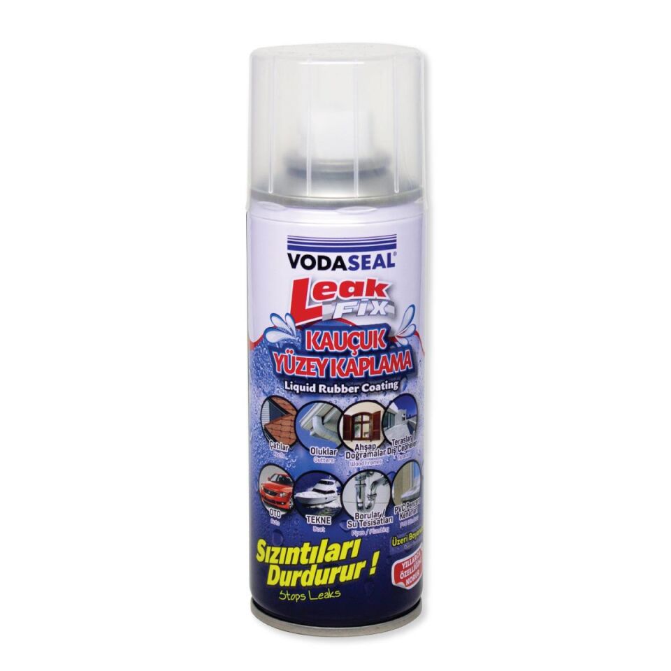 VodaSeal LeakFix Kauçuk Kaplama Sızdırmazlık Spreyi 200 ml. - Şeffaf