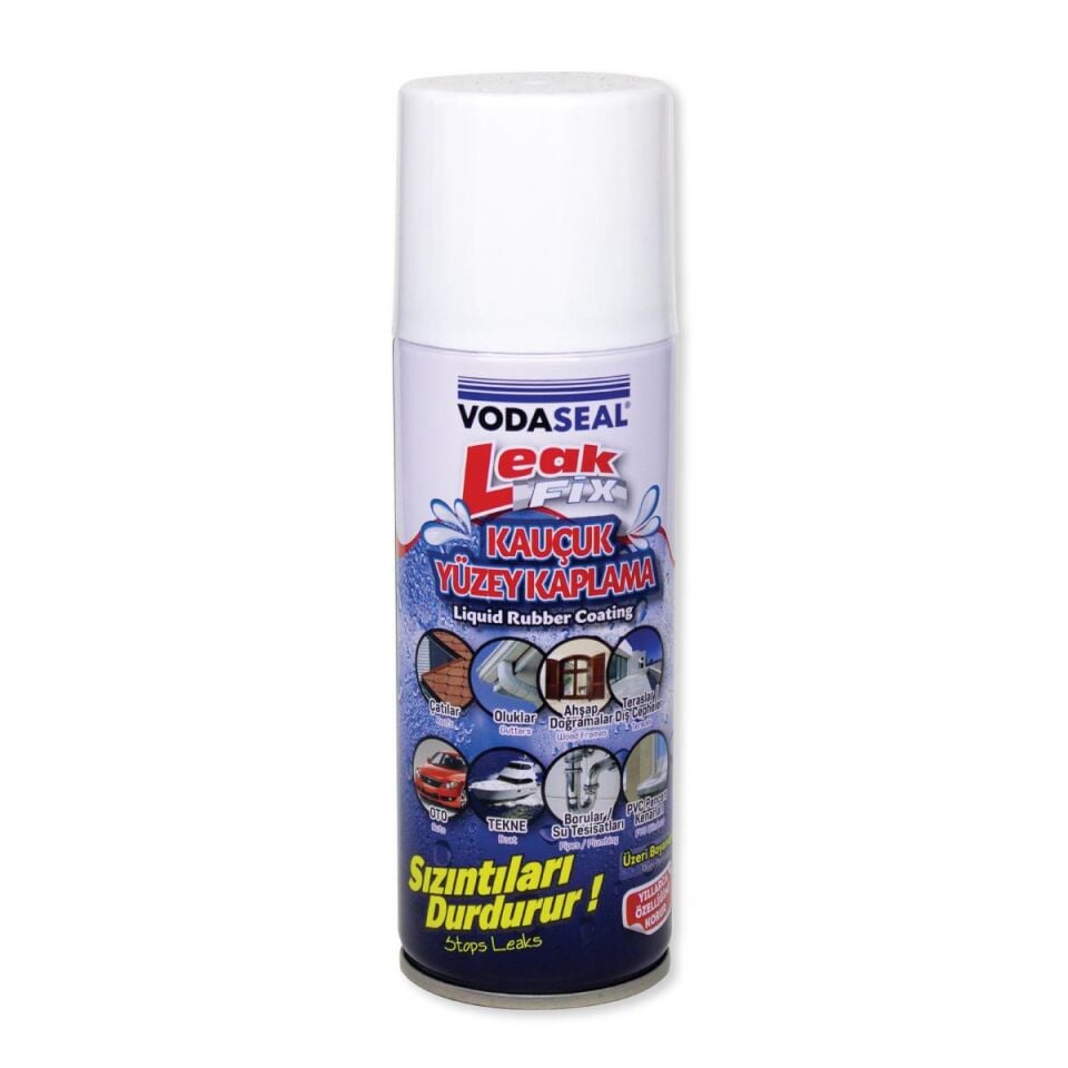 VodaSeal LeakFix Kauçuk Kaplama Sızdırmazlık Spreyi 200 ml. - Beyaz