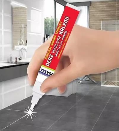 VodaSeal Kokusuz ve Suya Dayanıklı Derz Yenileme Kalemi - Gri