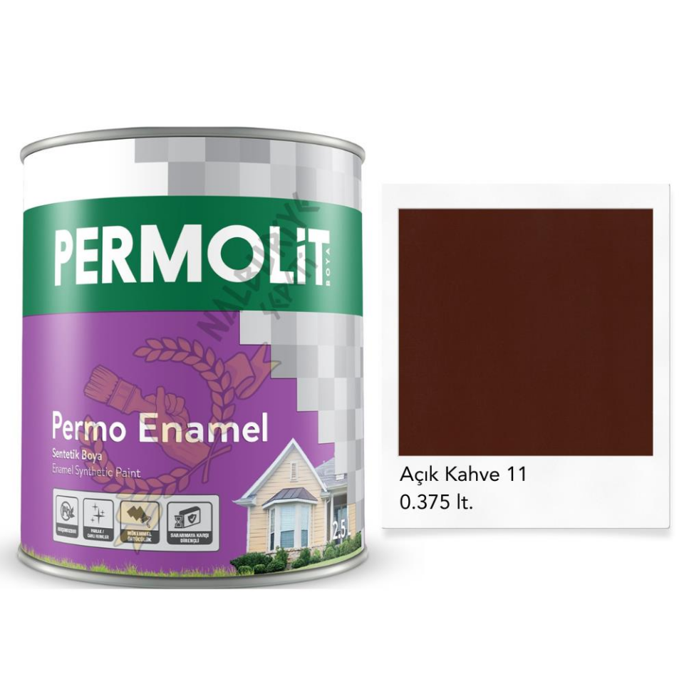 Permolit Enamel Sentetik Yağlı Boya AÇIK KAHVE 0.375 Lt.