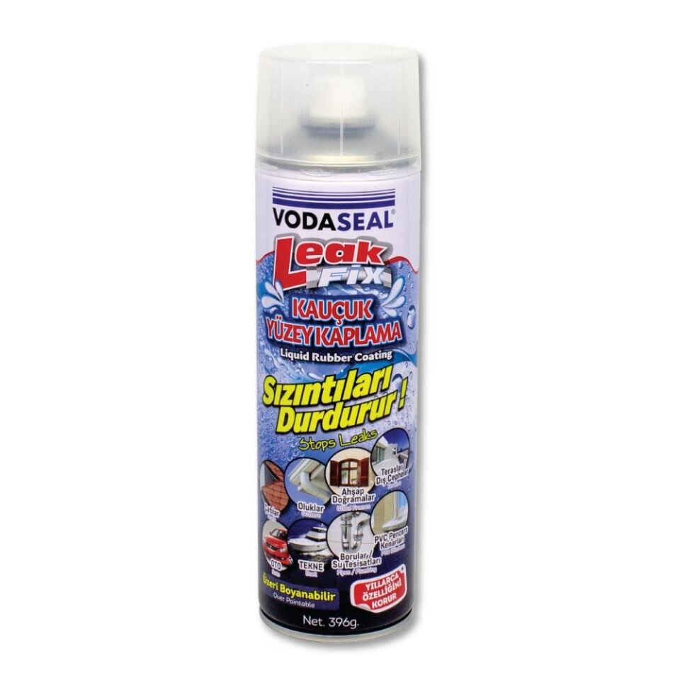 VodaSeal LeakFix Kauçuk Kaplama Sızdırmazlık Spreyi 500 ml. - Şeffaf