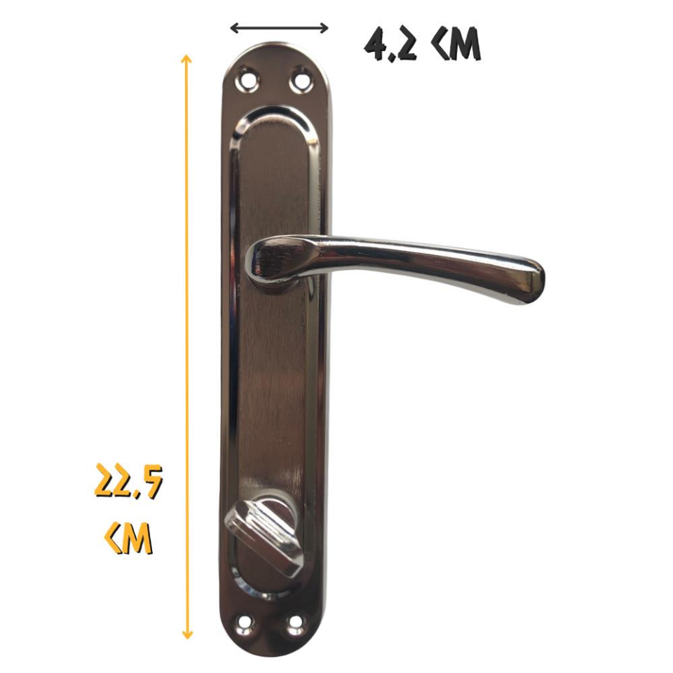 Koral Nikel Saten Kapı Kolu Kumru - Aynalı WC - Sol - 1 Takım