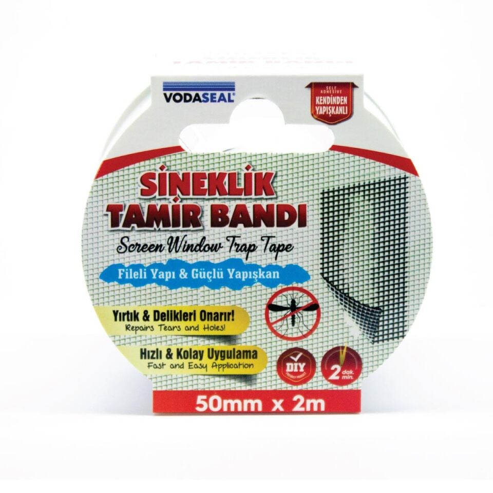 VodaSeal Yapışkanlı Sineklik Tamir Bandı - 50 mm x 2 mt.
