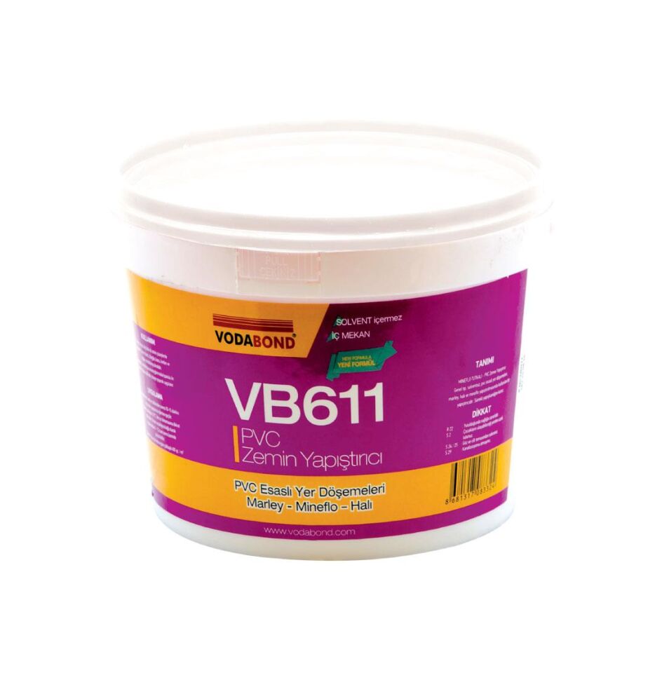 VodaSeal VB611 PVC Esaslı Yer Döşeme Zemin Yapıştırıcı 800 gr.