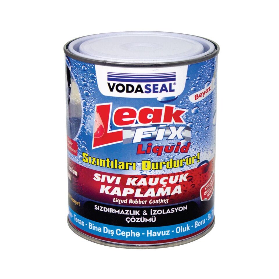 VodaSeal LeakFix Kauçuk Kaplama Sızdırmazlık Boyası 800 gr. - Beyaz