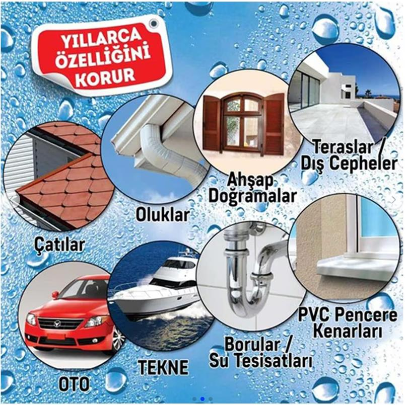 VodaSeal LeakFix Kauçuk Kaplama Sızdırmazlık Boyası 800 gr. - Beyaz