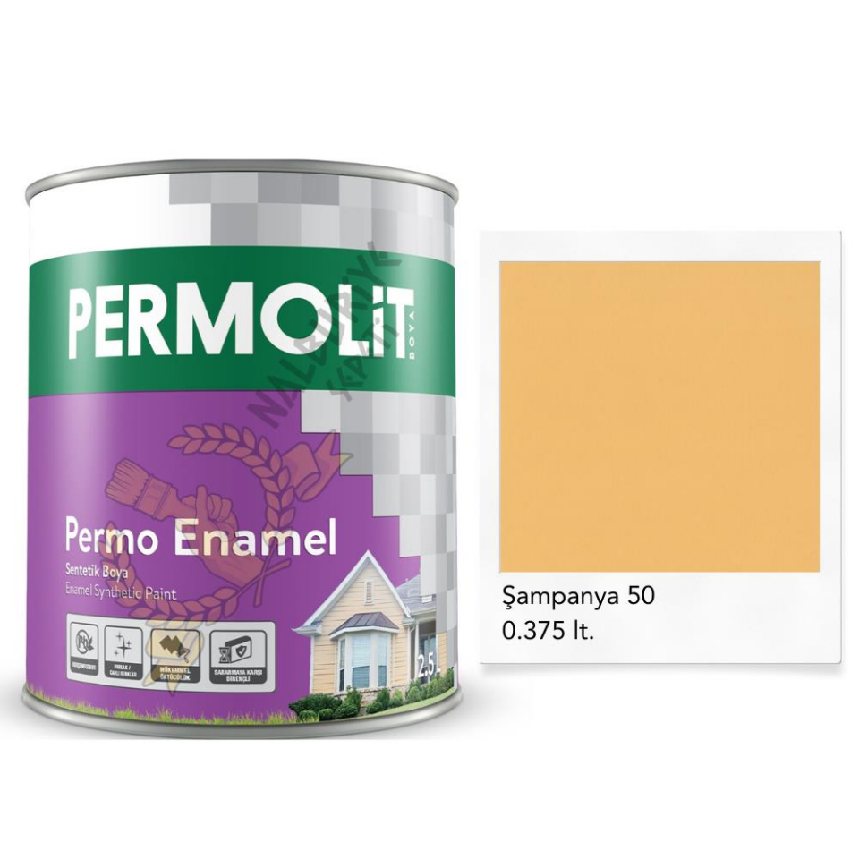 Permolit Enamel Sentetik Yağlı Boya ŞAMPANYA 0.375 Lt.