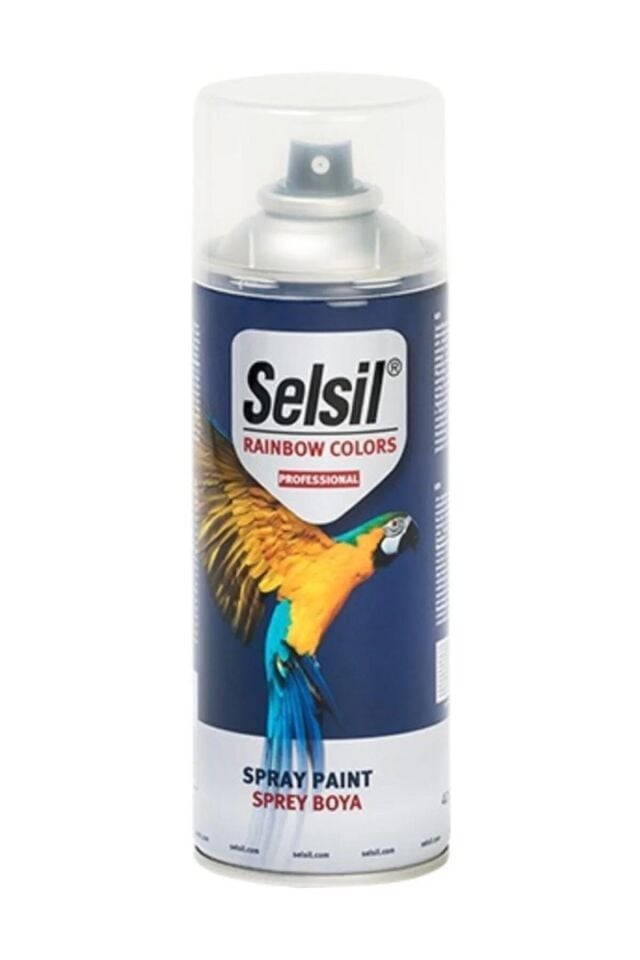Selsil Isıya Dayanıklı Akrilik Sprey Boya SİYAH 400 ml. - RAL9005