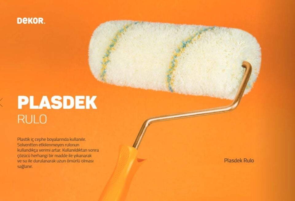 Dekor 1017 Plasdek İç Cephe Boya Rulosu 25 cm.