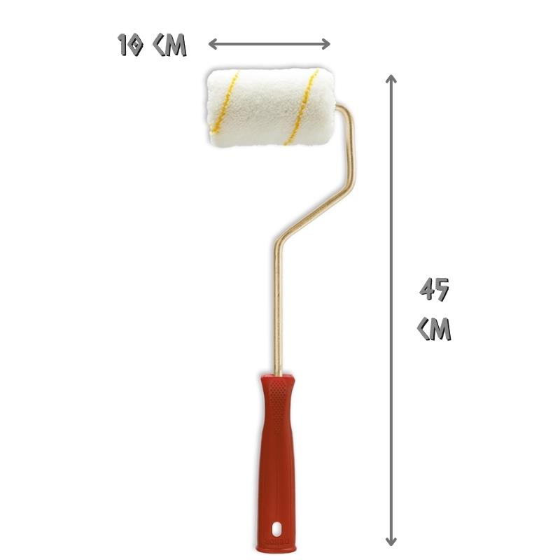 Dekor 1084 Eksport Parmak Boya Rulosu Takım 10 Cm.