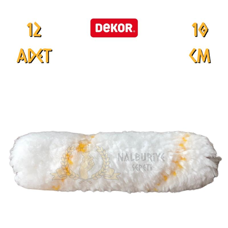 Dekor 2100 Eksport Parmak Boya Rulosu Yedek 10 Cm. - 12 Adet