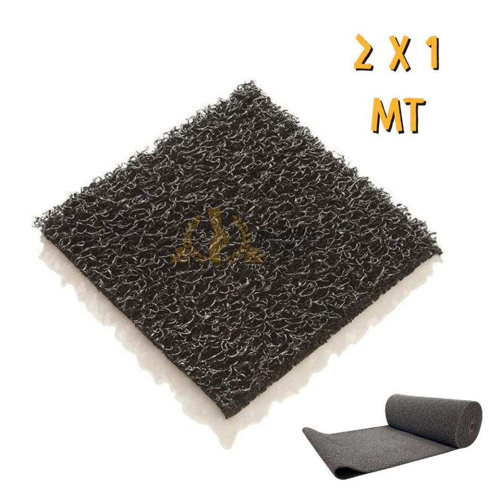WalkMats Kıvırcık Paspas Anti-Statik Thin Gri - 1 x 2 mt.